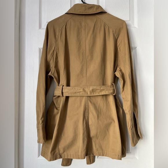 7 For All Mankind Military Belted Utility Trench Jacket Medium - Picture 3 of 8